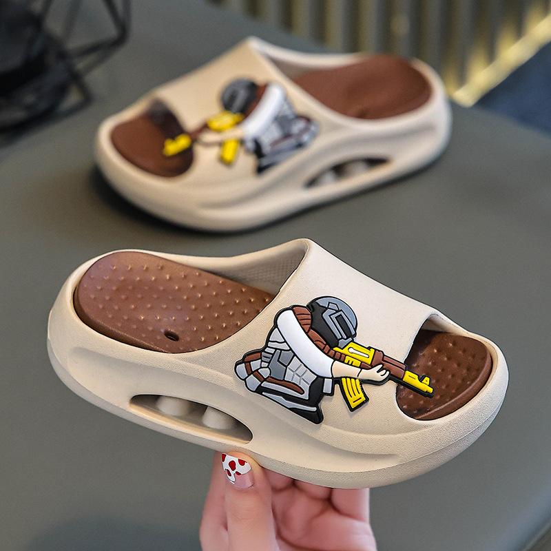 

Eat Chicken EVA Children s summer indoor home slippers for boys, large children s and teenagers slippers, boys sandals 28-29（190） хакі