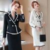 Women's Long-Sleeve Professional Skirt Suit for Fall/Winter - Formal Workwear 9532