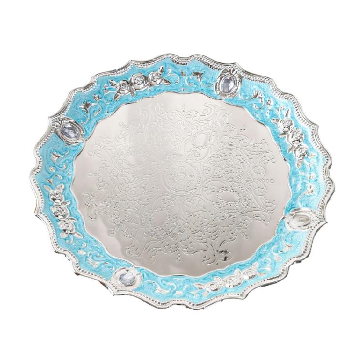 

Fruit Bowl for Kitchen Counter,Metal Countertop Fruit Basket,Round Fruit Holder for Lemon,Banana,Candy,Snacks and More синій