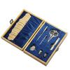 Vintage Wooden Box Embroidery Scissors Kit Diy Craft Supplies Tools Antique Sewing Kit omplete Sewing Tools For Sewing Craft