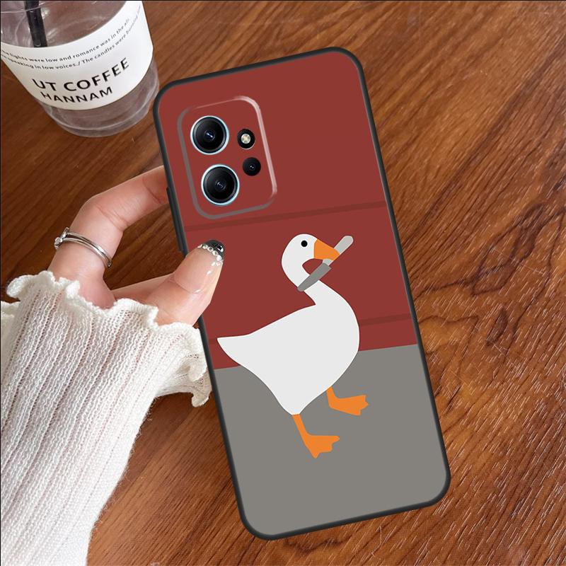Cartoon Cute Goose Case For Xiaomi Redmi 12C 13C 14C 10C Redmi Note 13 Pro 14 12 11 9 10 9S 10S 11S 12S Cover