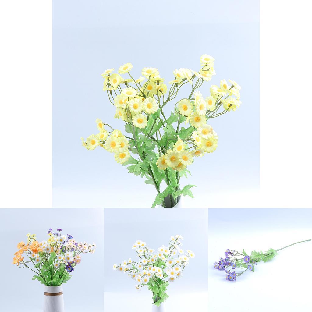 White Faux Daisy Mimic Flower For Photography Props And Event Decor