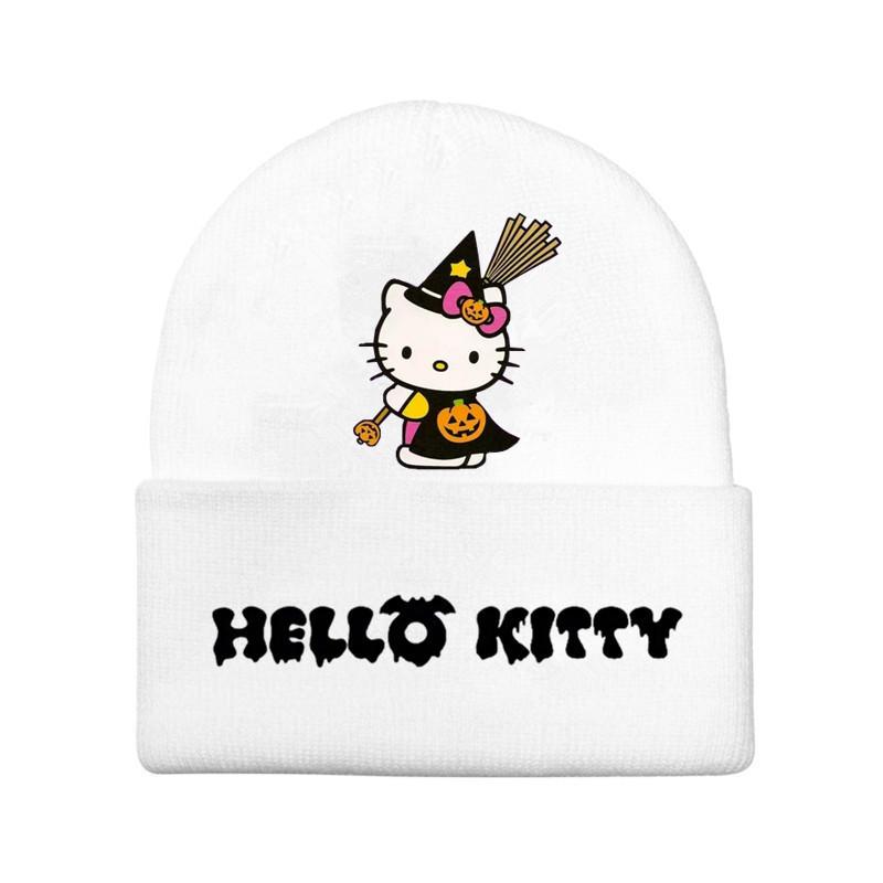Halloween Printed Knit Cap For Winter Teens And Cartoon Enthusiasts