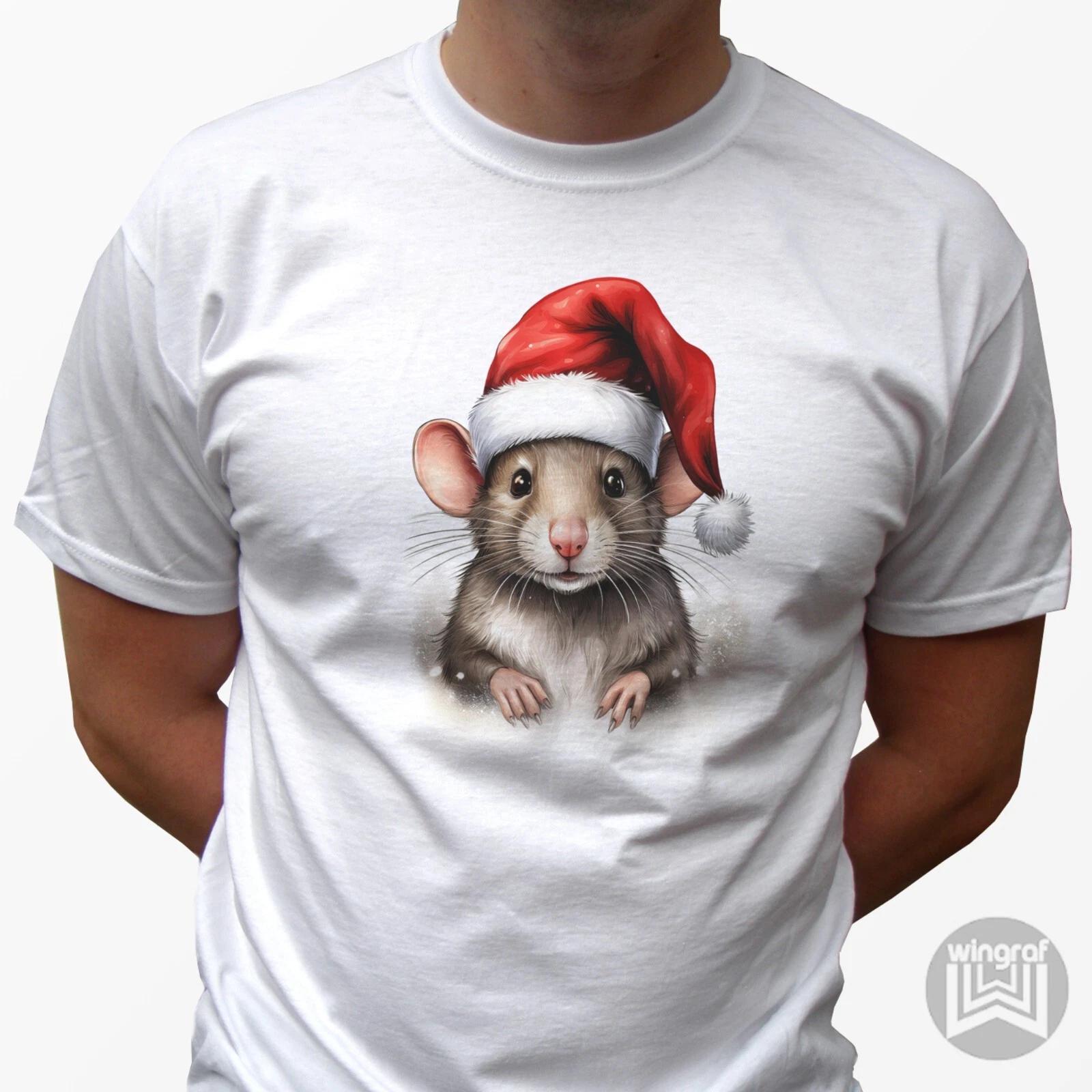 

Rat kids boys T-Shirt Christmas present top funny xmas party tee yule gift art all sizes 140