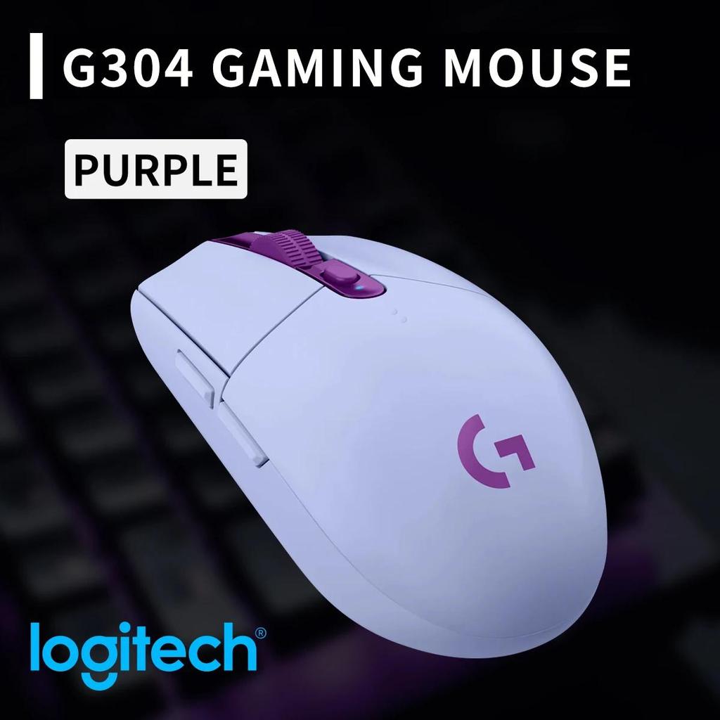 Logitech G304 Wireless Mouse Ligthspeed Gaming Mouse HERO Sensor Long Battery 6 Programmable Buttons Life Perfect for Office Work & Gaming Sessions