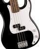 Fender Squier by Fender Squier Electric Bass Squier Precision Laurel White Black with soft case Sonic™ Bass®, Fingerboard, Pickguard,