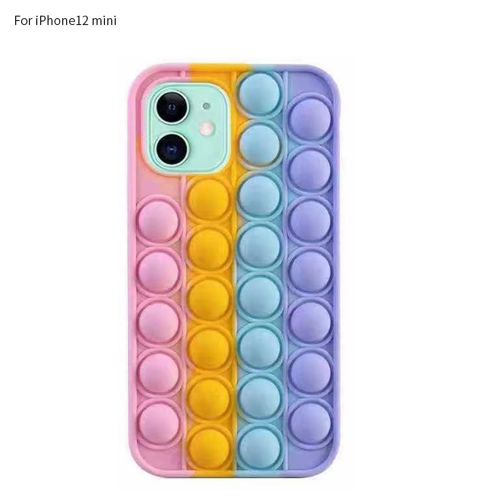 Colorful for 12 Pro Fidget Rainbow Silicone Soft Case Phone Cover New
