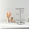 4pcs T Shaped rring Display Stand Jewellery Display Stand Photo Props T Shape Slotted Necklace Stand for Store Closet