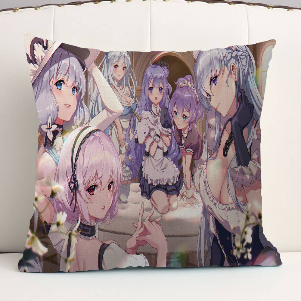 Anime Azur Lane Pillow Cushion Cover Pillowcase Living Room Sofa Home Decor