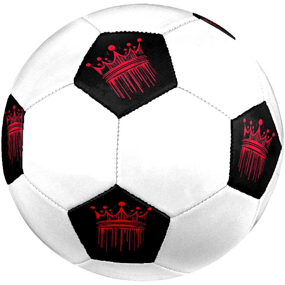 1 Stück Kronensymbol Fußball Größe 5 Maschinengenäht Indoor/Outdoor Universeller Fußball Q68