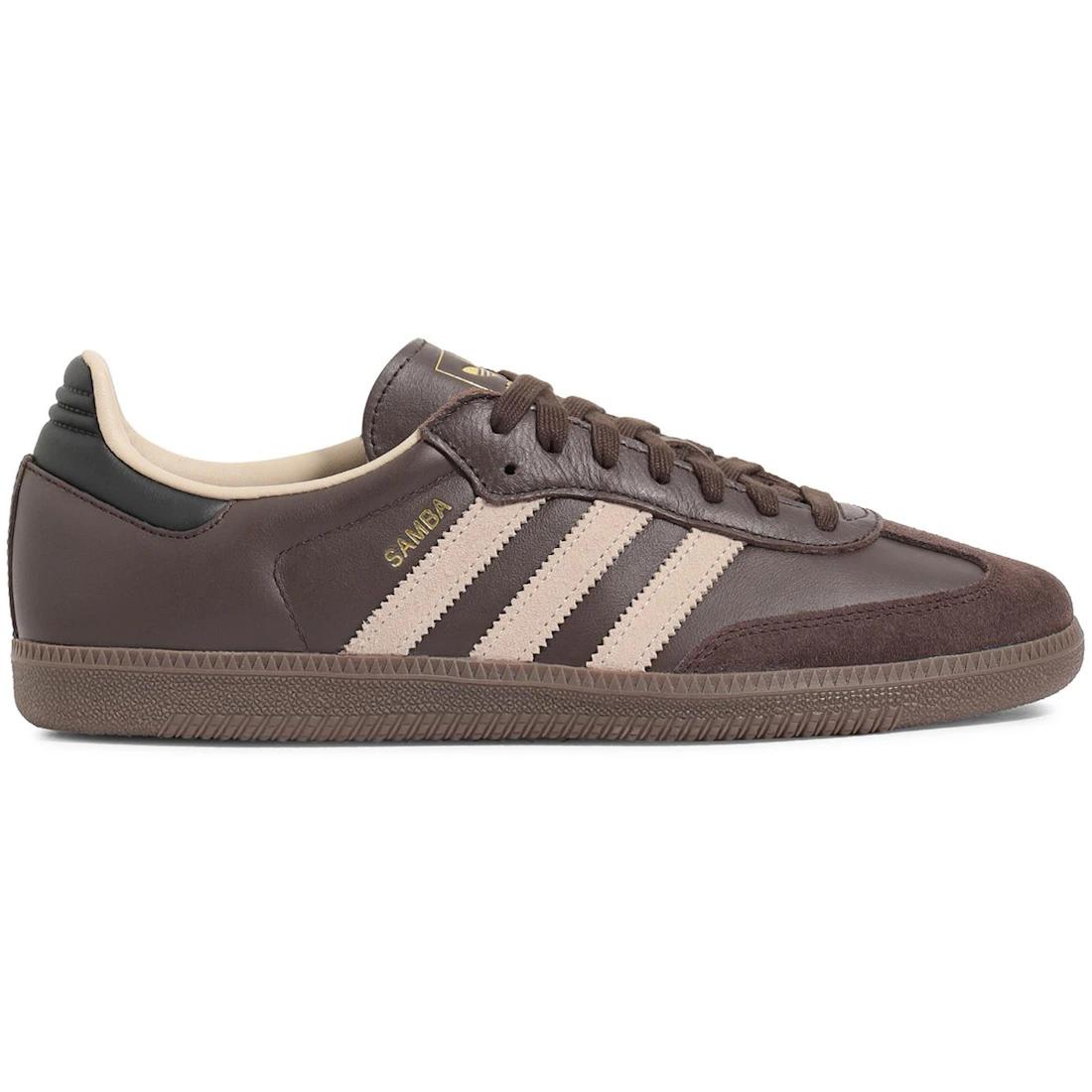 

Кроссовки adidas Samba OG Темно-коричневые Бежевые Гумми(JI0217) 38
