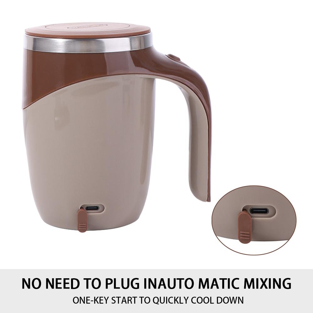 380ML Automatic Stirring Cup Rotating Lazy Coffee Cup Stylish Magnetic Rotating Mug  Home