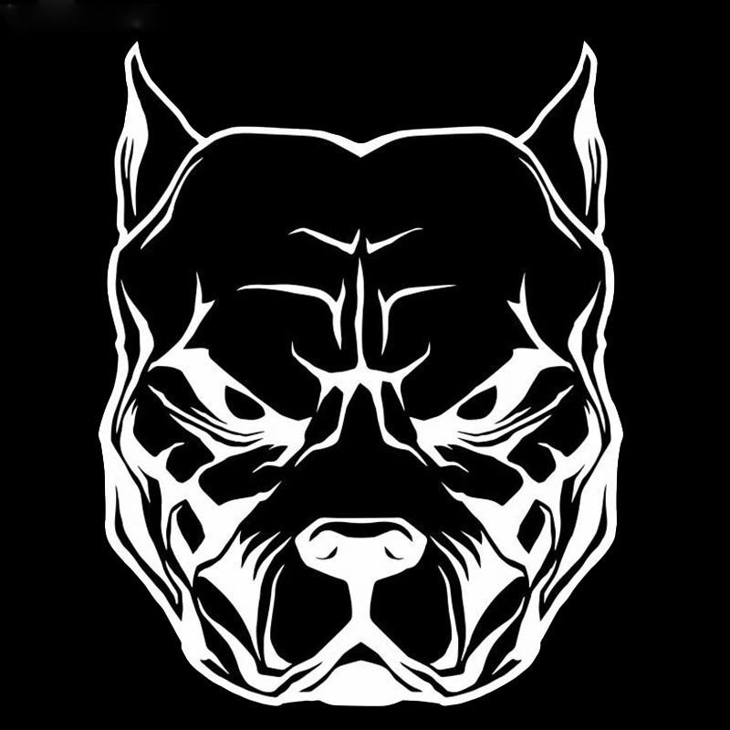 

LYKX Наклейка на мотоцикл Собака Питбуль Питбуль Светоотражающие наклейки на авто Мото Авто Декаль Забавная Винил JDM для стайлинга автомобиля 16CM X 12.5CM