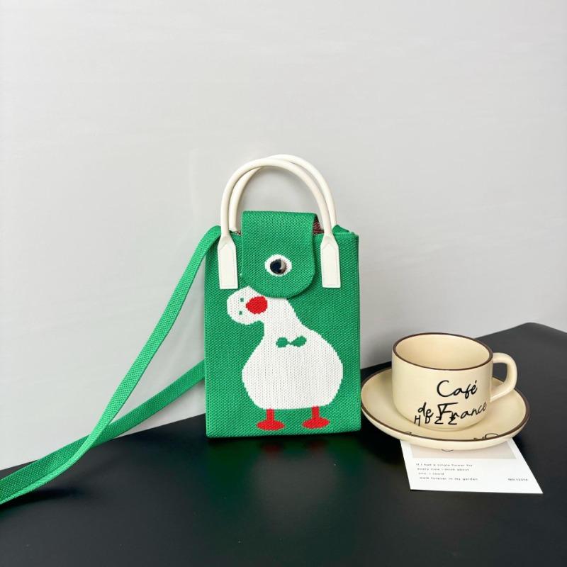 

Ns mobile phone bag cartoon cute niche design knitted bag versatile messenger shoulder bag change bag cute style 13*20