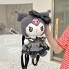 Cute Kuromi Melody Plush Backpack For Girls Travel And Casual Use