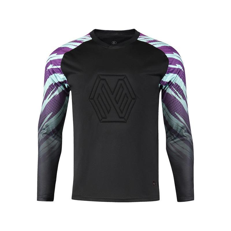 Men and Boys Football Goalkeeper Suit, Trousers Suit, Long-sleeved Thickened Sponge Goalkeeper Suit, Soccer Football Uniform