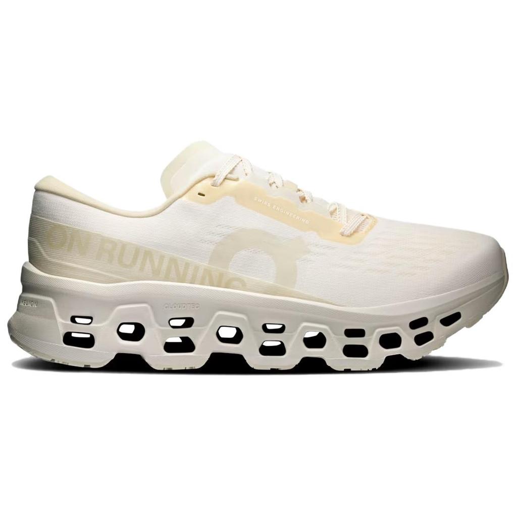 On Cloudmonster 3 Breathable Rebound Running Shoes Men's Milk White 3MG10905508