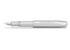 Kaweco Al Sport Silver Fountain Medium Officially Imported Pen, Nib, ALFP-SV,