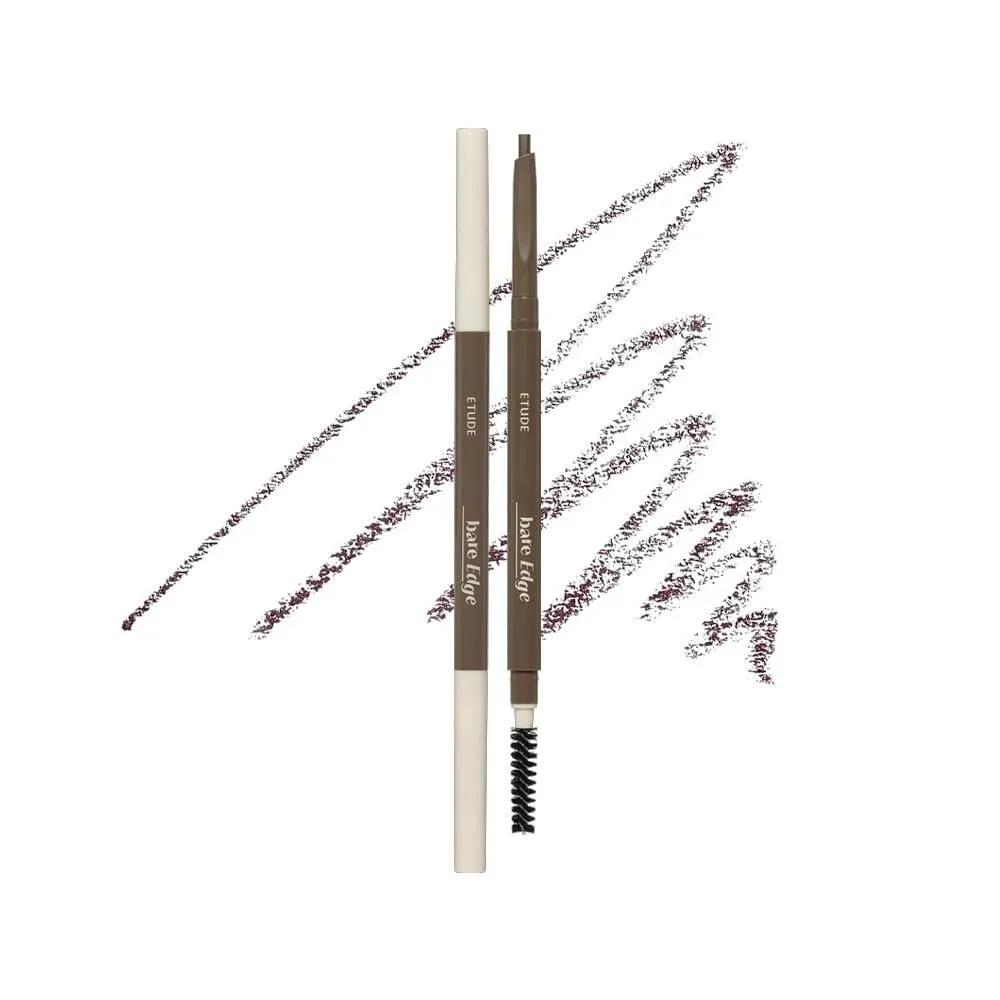 

ETUDE Bare Edge Brow Compatible Pencil Eyebrow Pencil Slim 3D Hexagonal Natural Look Korean Makeup Beauty Gray Brown 0. Light Brown