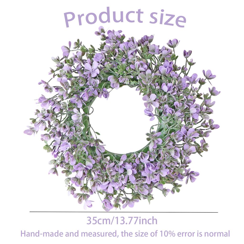 Nordic Style Simple Door Decoration Wreath Eucalyptus Fake Flower Simulation Wreath Holiday Party Special Decoration