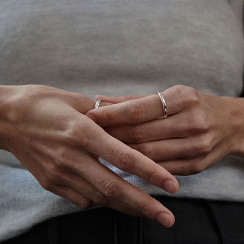 green [925 silver] Five.silver.175 / all ring