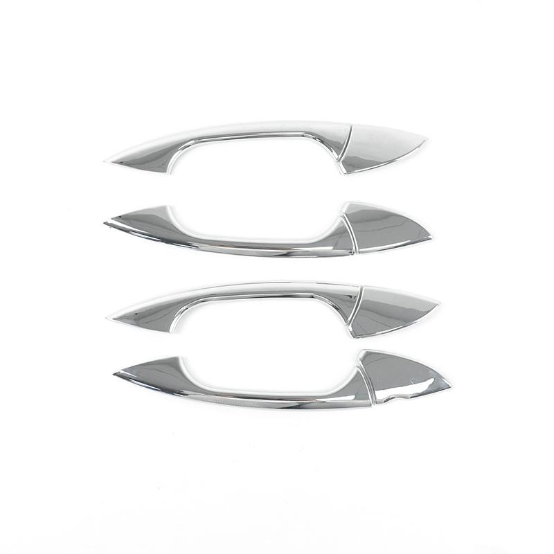 Car Door Pull Handle Panel Cover Carbon Pattern For Mercedes Benz C E GLK ML CLA Class W166 W117 X204 W204 Exterior Accessories