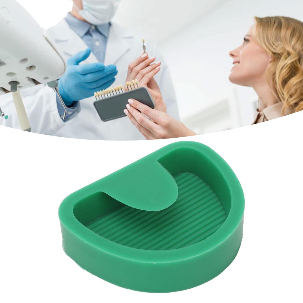Silikon Tandmodell Demonterbar Bärbar Tandgipsmodell Bas för Klinikbutik Grön