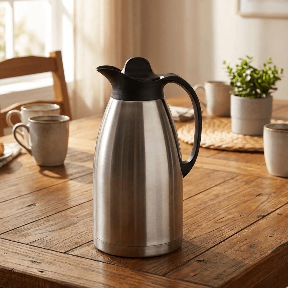 Double Layer Large Capacity Thermos Fall-proof Thermal Coffee Carafe Pitcher Hot Water Jug Hotel