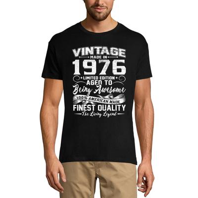 Men's T-Shirt Vintage Made In 1976 Aged To Being Awesome - 44th Birthday Tee Shirt