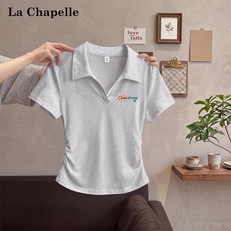 La Chapelle Women s Polo Neck Short Sleeve T-Shirt XL