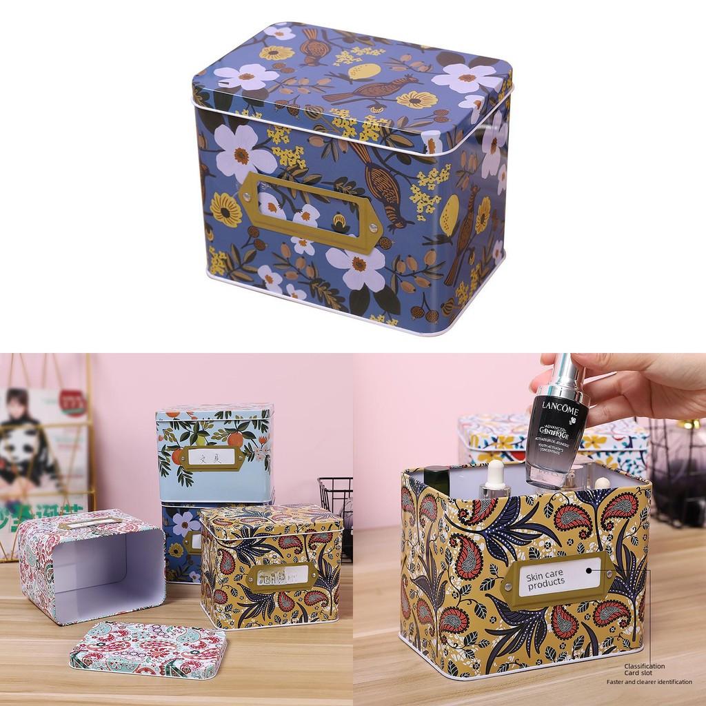 Metall-Aufbewahrungsbox mit Deckel für Wohnzimmer, Schlafzimmer und Arbeitszimmer Dekoration Geschenk