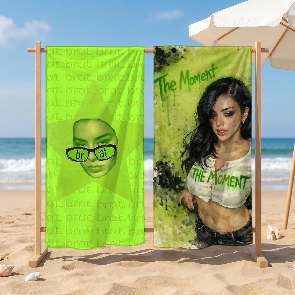 Singer C-Charli XCX Towel Sports Quick Dry Travel Camping Sandproof Soft Light Large Beach Towel