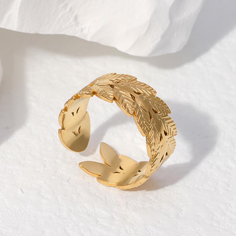 316L Stainless Steel Shell Rings for Women Adjustable Gold Color Little Star Open Rings Female Jewelry Weddings Gifts New Trendy