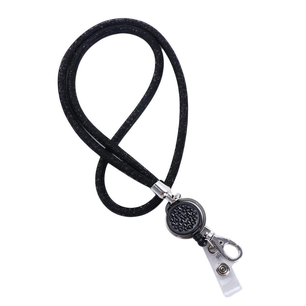 Card ID Card Badge Holder Clip Nurse Doctor Key Chain Retractable Badge Necklace Strap ID Badge Holder Hanging Rope Lanyard