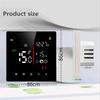Aug. Embedded Thermostat Without WIFI 16A Electric Heater Smart Timing Touchscreen Control Programmable Thermostat For House B