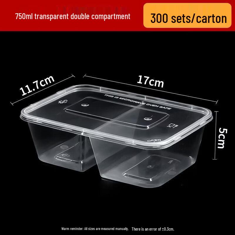 Disposable Multi-Compartment Takeout Container