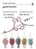 Chenille Cartoon Bunny Hand Towel Puppet - Creative Rabbit Plush Toy