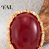 Daily Wear Gold Tone Jewelry 1 Pair Vintage Oval Stud Earrings for Women, Retro Statement Elegant Resin Gemstone Earrings, Frame Chunky Stone