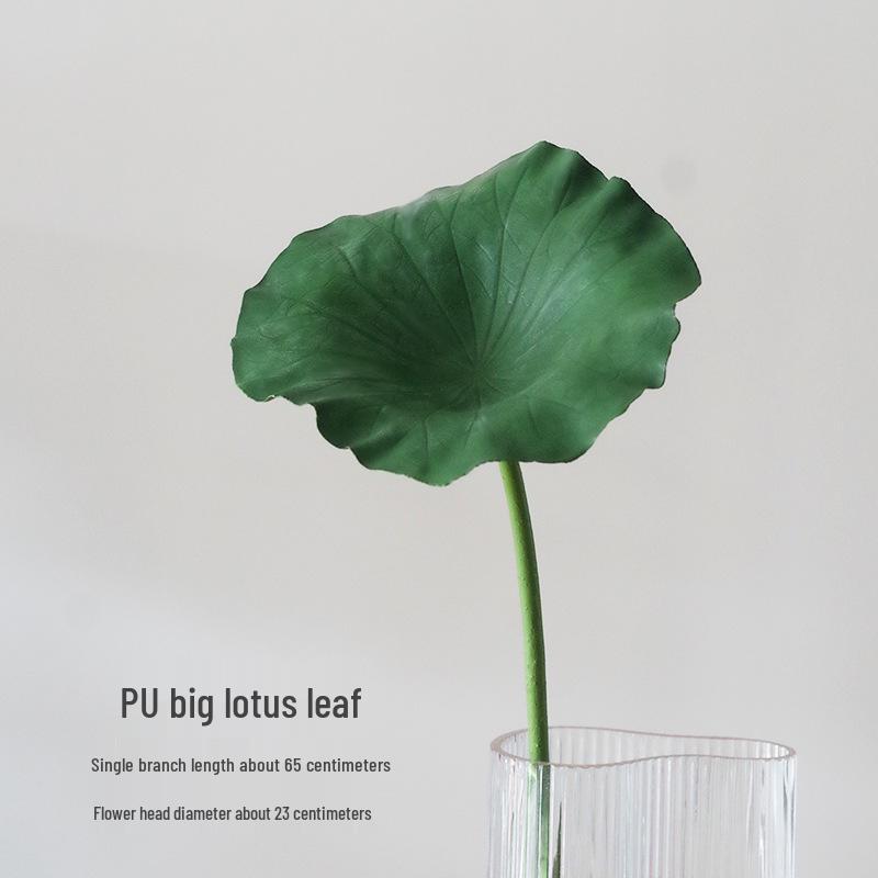 Chinese Lotus Artificial Flower Decoration for Living Room and Dining Table - Realistic Floral Arrangement with Lotus Leaf.