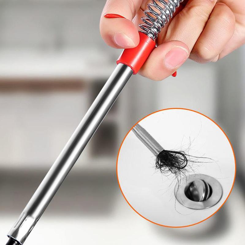 60-300cm Flexible Grabber Claw - Bendable Hose Reacher Tool for Litter Pick-Up, Sink Drain & Toilet Clog Removal