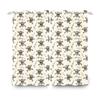 2pcs/set Skeleton Skull Black Window Curtain Horror Halloween Haunted House Home Bedroom Decor Blackout Polyester Fabric Curtain