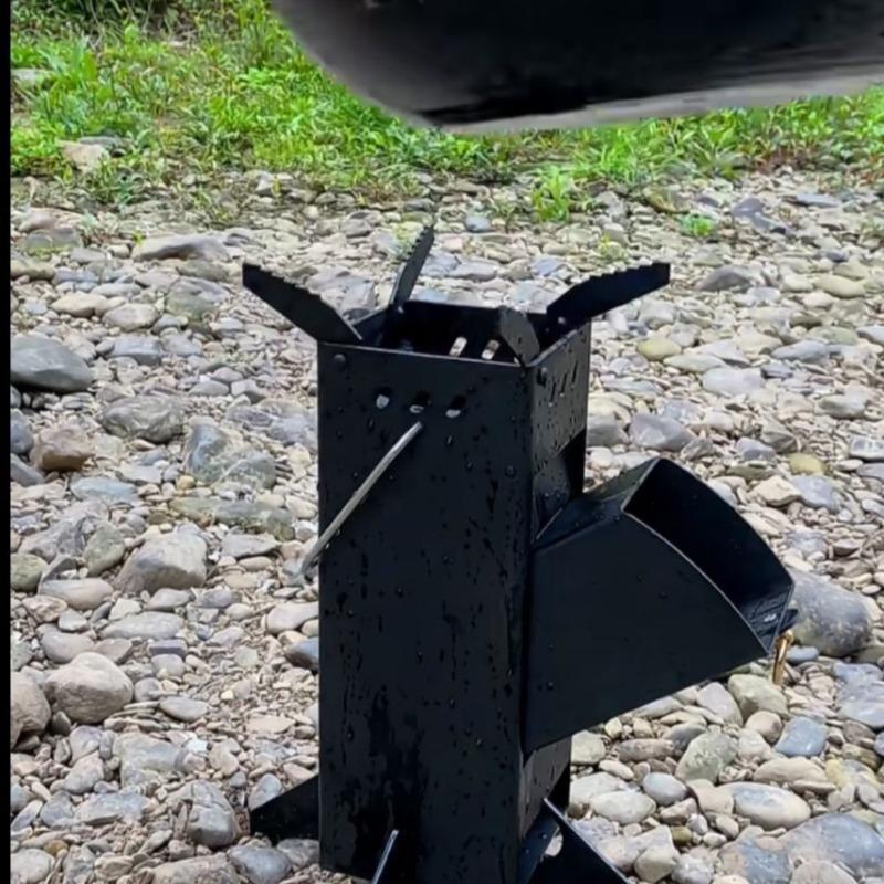 Integrated Outdoor Folding Wood Stove, Camping Picnic, Picnic Cooking, Travel, Car Portable Firewood Stove, Heater Cooktops