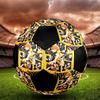 Soccer Ball Colorful Machine Stitched PVC Size 5 Team Training Competition Ready Durable High-Bounce Cool Sports Gift