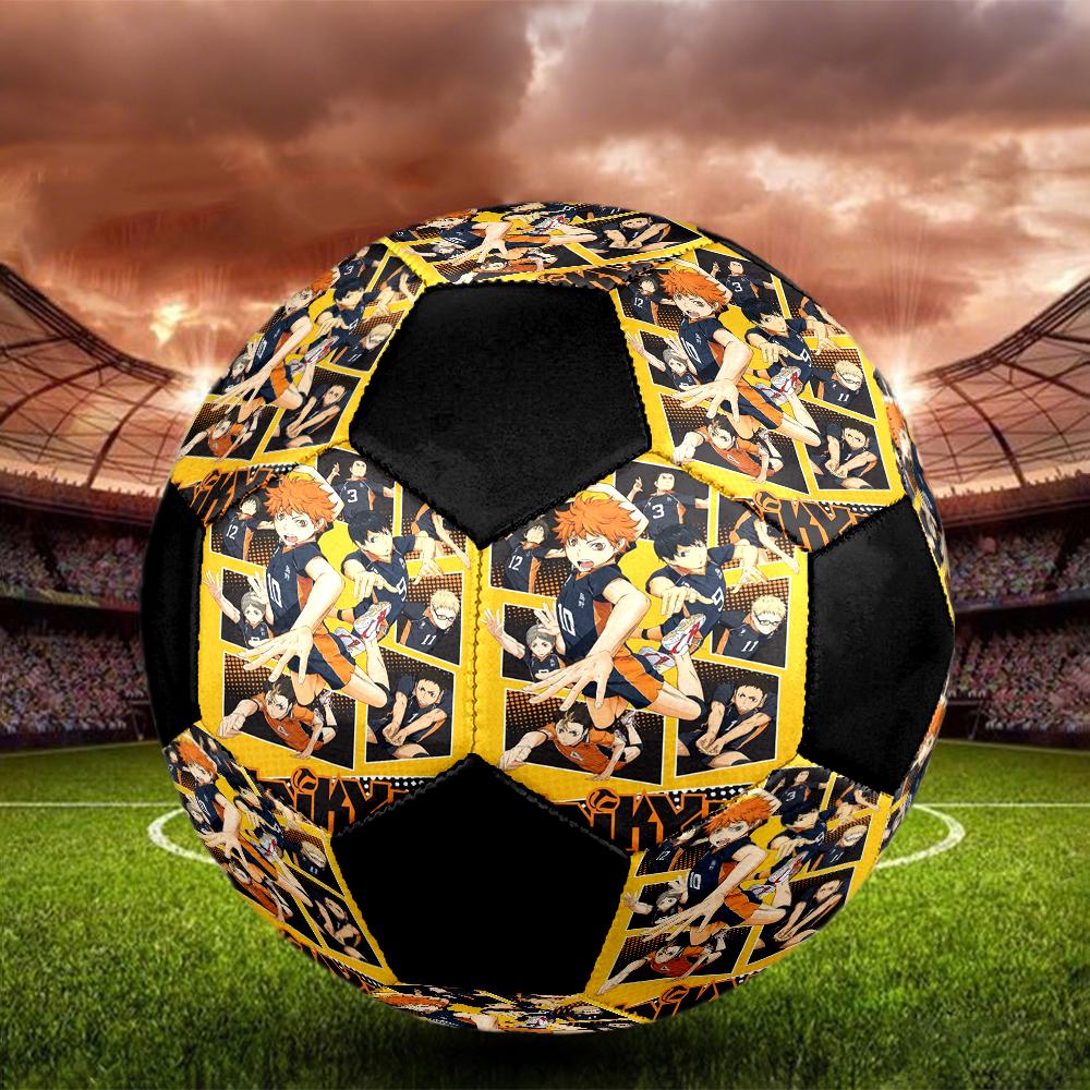 Soccer Ball Colorful Machine Stitched PVC Size 5 Team Training Competition Ready Durable High-Bounce Cool Sports Gift