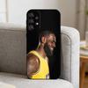 B-Basketball-Star L-LeBron James Handyhülle für Samsung S25, S24, S21, S22, S23, S30, Ultra, S20, Plus, Fe, Note, 10, 9, 5G Schwarze Hülle