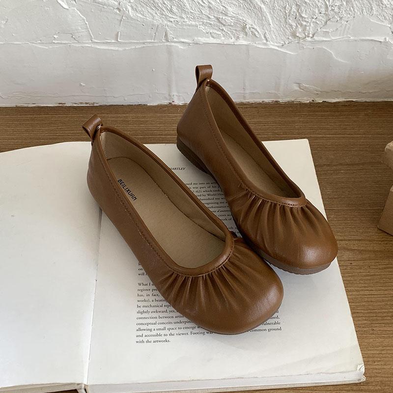 Fashion Footwear Ballet Flats Dance Shoes For Women New In Summer Spring Female Shallow Fashion Round Toe Ladies Flats Slip On Shoes