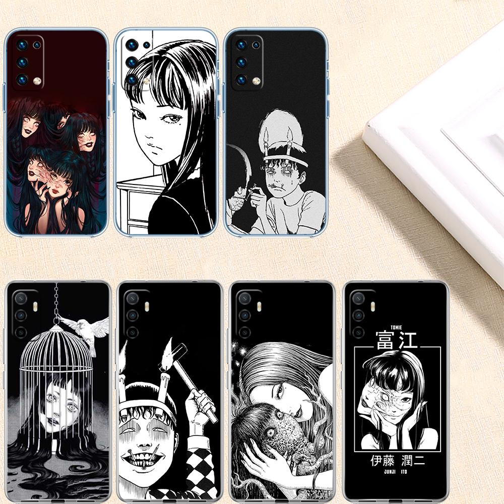 Junji Ito Tomie Transparent Phone Case for Motorola Moto Edge 20 30 40 50 S30 Fusion Ultra Pro Neo Lite + G200 G23