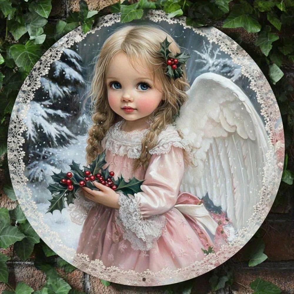 Iron Wall Art Decor Vintage Painting Handmade Metal Tin Sign 20x20cm