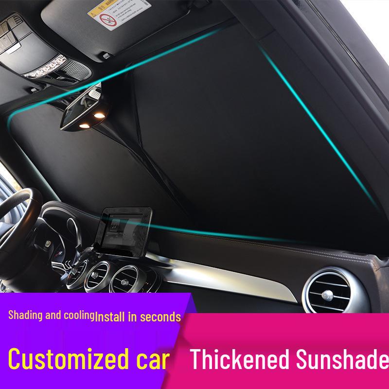 Custom-Fit Car Windshield Sunshade: Heat Insulation & Light Blocking for Sun Protection BMW Custom Size