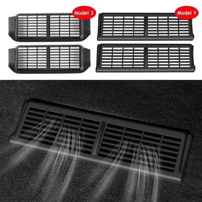 Under Seat Air Vent Cover For Tesla Model 3 Y 2024 2024 2024 Accessories Center Console Rear Backseat Outlet Protector Grille